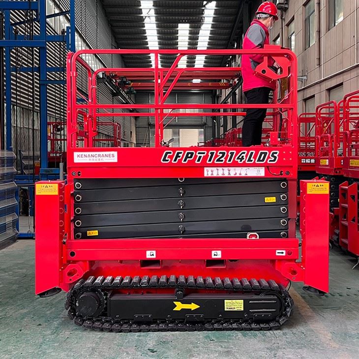 Skæralyfta með belti